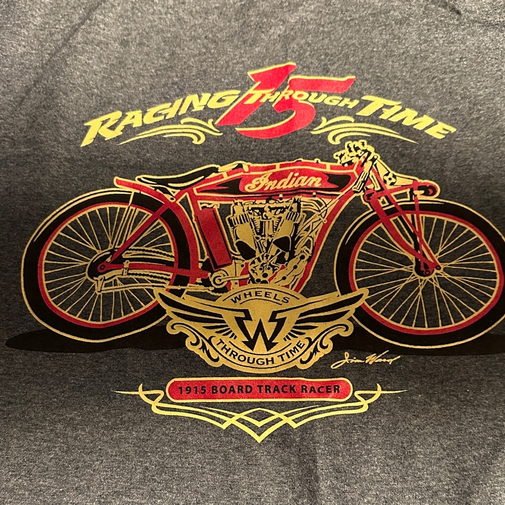 Gildan Gray Racing Graphic Tee